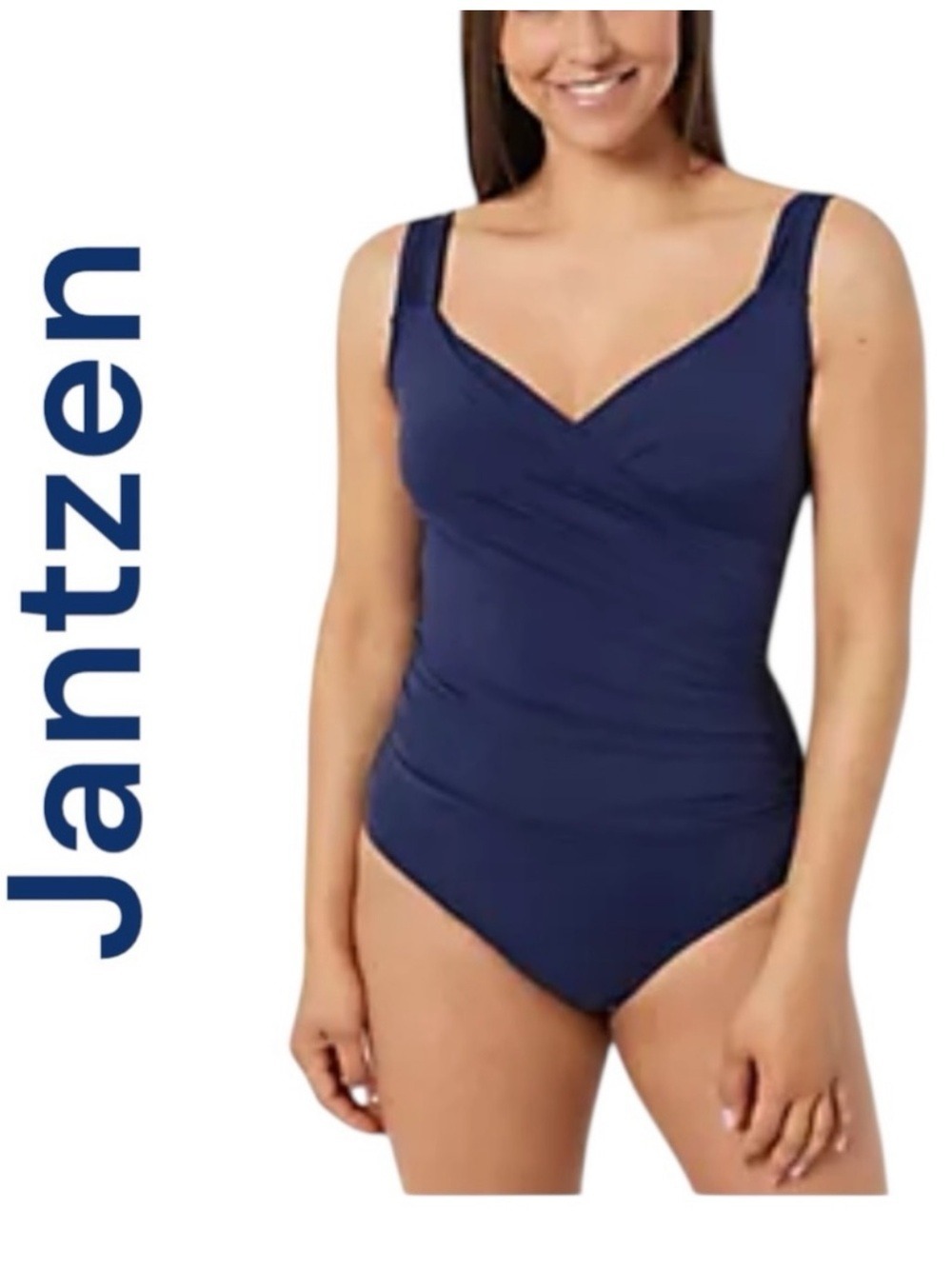 Jantzen-NWT Women’s 20W one piece swimsuit. Mare blue. Tummy control. New w/tags